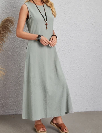 Rochie lunga Emery Rose, gri