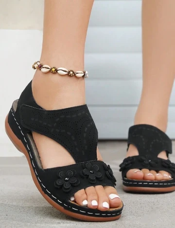 Sandale SHEIN, negru Negru