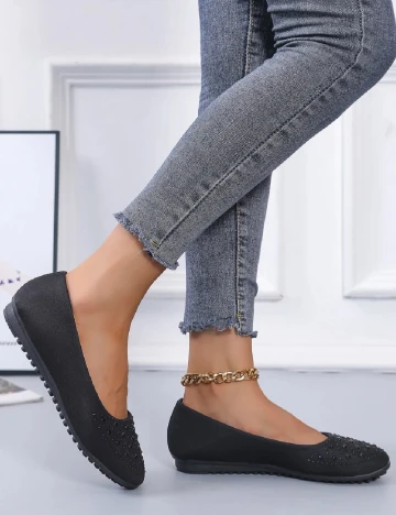 Balerini SHEIN, negru Negru