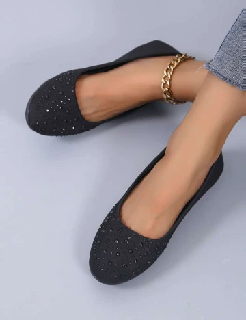 Balerini SHEIN, negru Negru