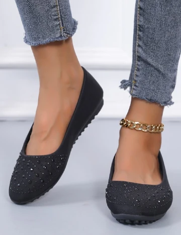 Balerini SHEIN, negru Negru