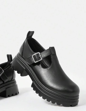 
						Mocasini SHEIN, negru