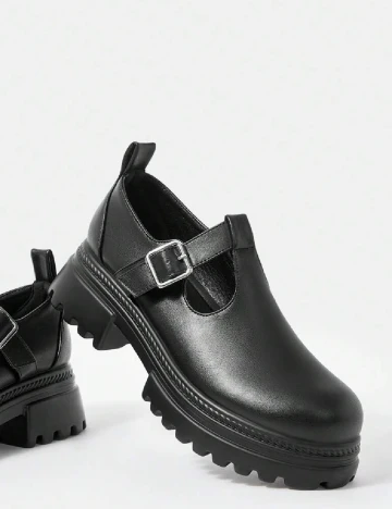 Mocasini SHEIN, negru Negru