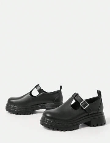 Mocasini SHEIN, negru Negru