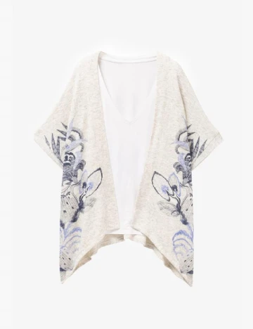 Bluza Desigual, gri Mix culori