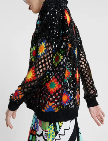Pulover Desigual, negru Negru