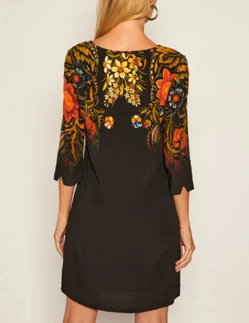 Rochie scurta Desigual, negru Negru