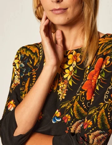 Rochie scurta Desigual, negru Negru