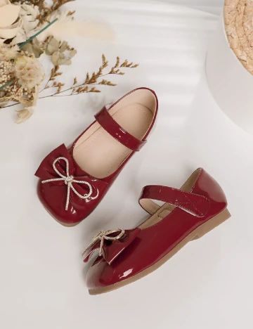 Pantofi Shein Kids, visiniu Rosu