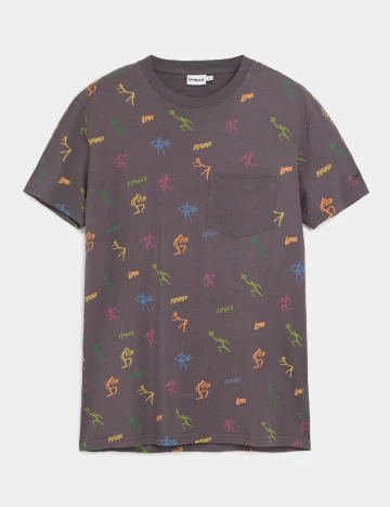 Tricou Desigual, gri