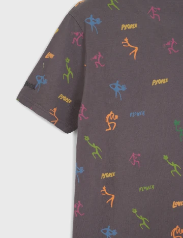 Tricou Desigual, gri
