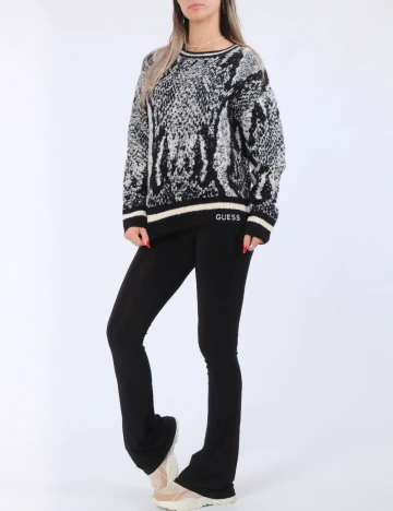 Pulover Guess, negru/alb