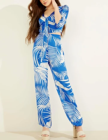 Pantaloni Guess, albastru Albastru