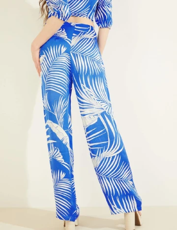 Pantaloni Guess, albastru Albastru