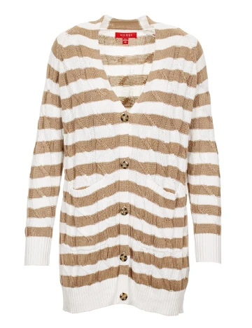 Cardigan Guess, alb/maro