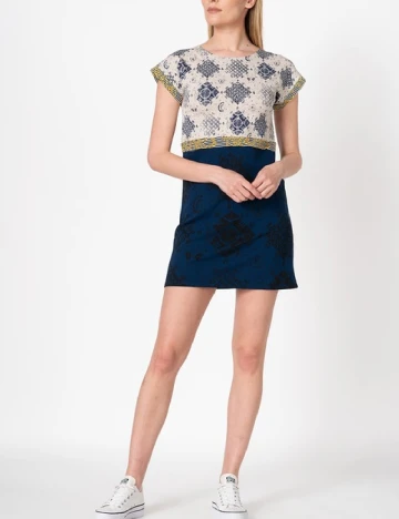 Rochie scurta Desigual, mix culori Mix culori