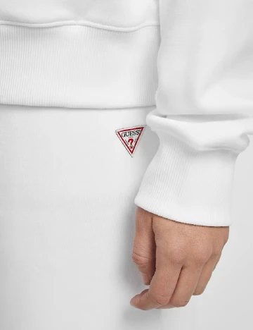 Pantaloni Guess, alb Alb