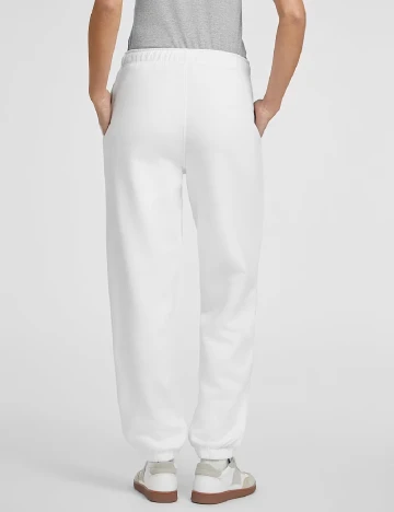 Pantaloni Guess, alb Alb