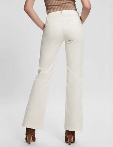 Pantaloni Guess, alb