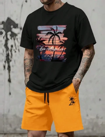 Compleu SHEIN Plus Size Men, mix culori Mix culori