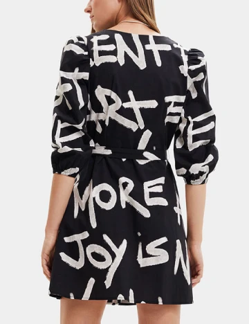 Rochie scurta Desigual, negru