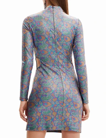 Rochie scurta Desigual, mix culori