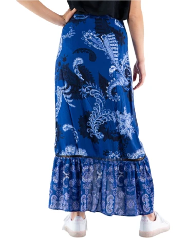 Fusta Desigual, albastru Albastru