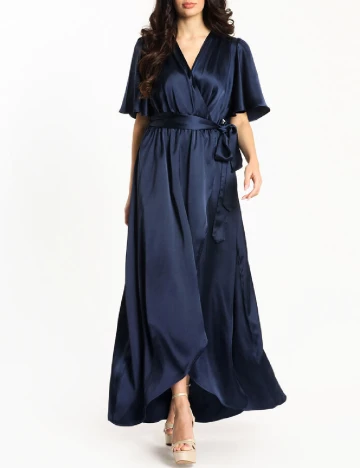 Rochie lunga Guess, albastru Albastru