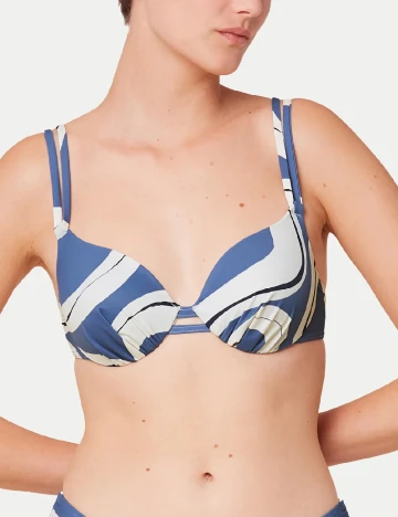 Sutien de baie Triumph, albastru Albastru