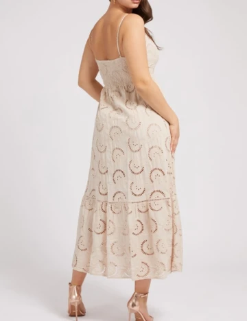 Rochie lunga Guess, crem