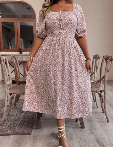 
						Rochie lunga SHEIN CURVE, mix culori