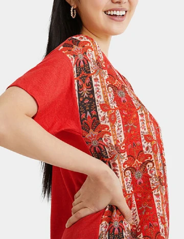 Tricou Desigual, rosu Rosu