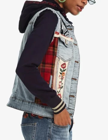 Jacheta Desigual, albastru Albastru