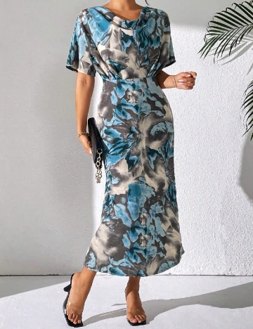 Rochie lunga SHEIN, albastru Albastru