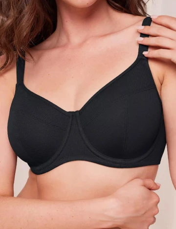 Sutien de baie Triumph, negru Negru