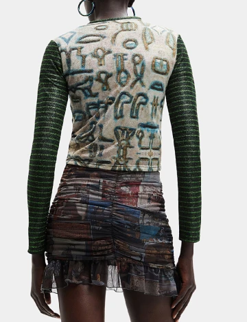 Bluza Desigual, mix culori Mix culori