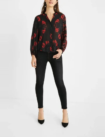Camasa Desigual, negru Negru