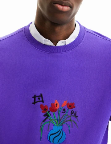 Bluza Desigual, mov Mov