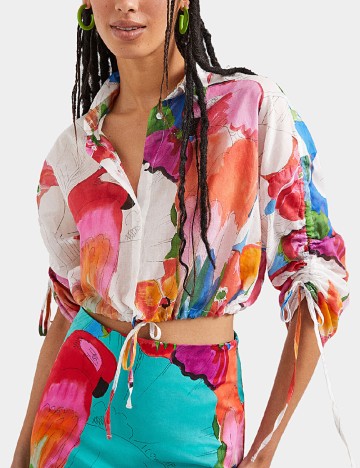 
						Top Desigual, mix culori