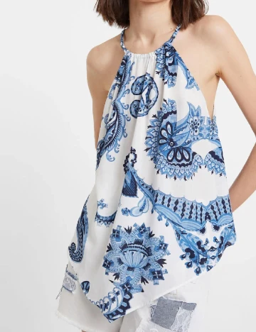 Maiou Desigual, alb Alb