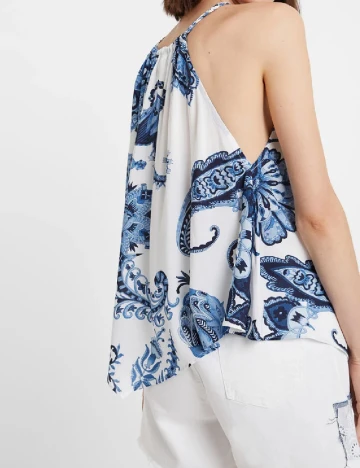 Maiou Desigual, alb Alb