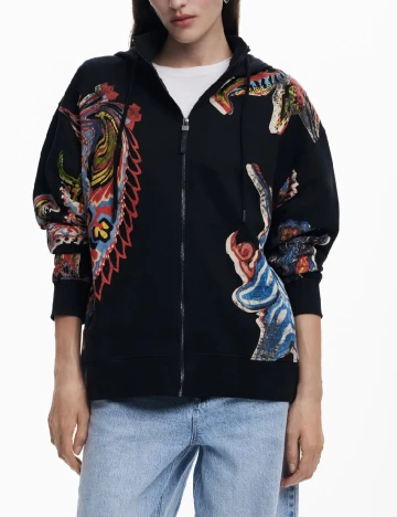 Hanorac Desigual, negru Negru