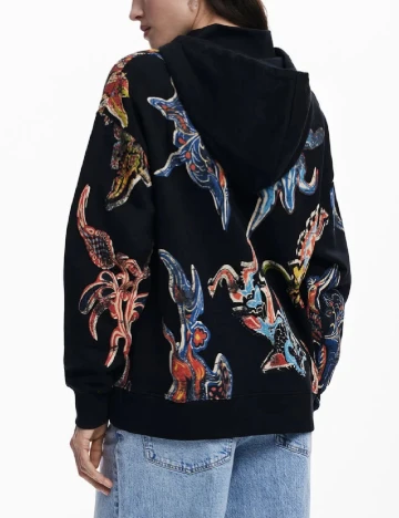 Hanorac Desigual, negru Negru