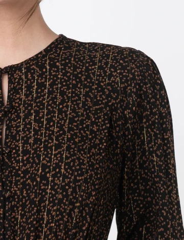 Rochie scurta Desigual, negru/maro