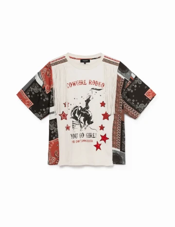 Tricou Desigual, crem Crem
