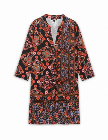 Rochie scurta Desigual, mix culori