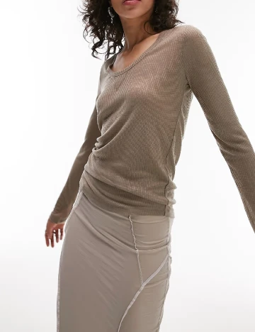Bluza Top Shop, maro