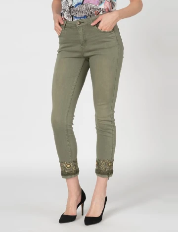 Blugi Desigual, verde Verde