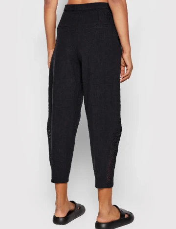 Pantaloni Desigual, negru Negru
