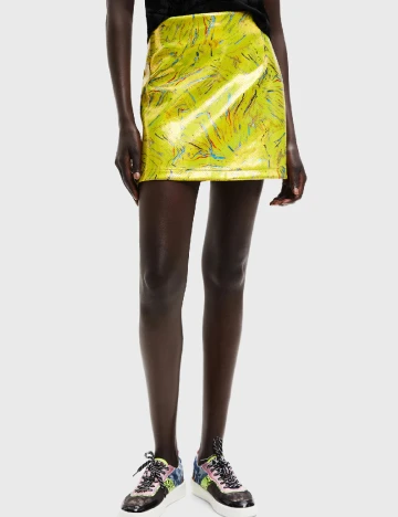 Fusta Desigual, galben